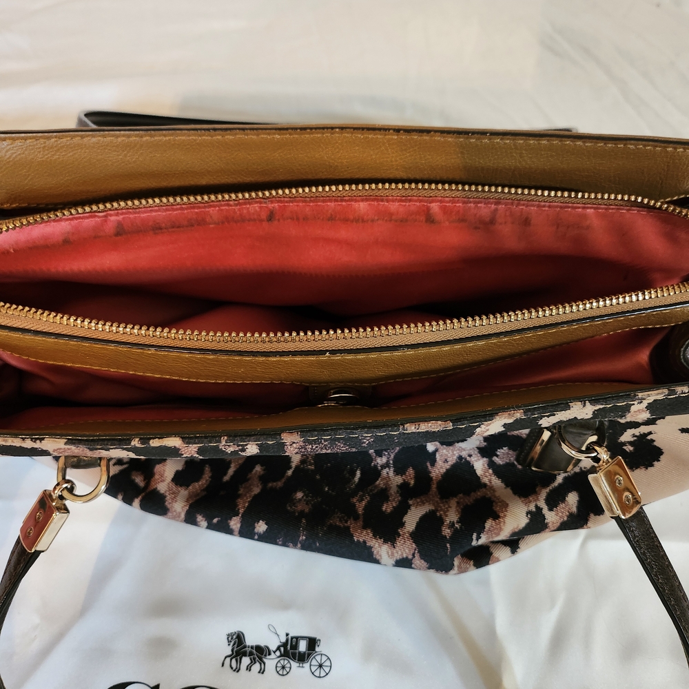 Coach Madison Kimberly Carryall Women's Bag - Brown and Black - Picture 10 of 13